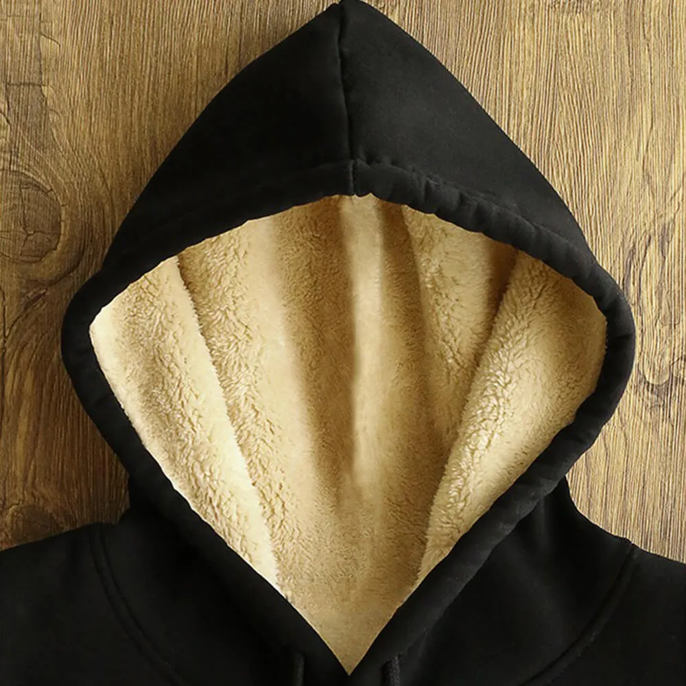 Be Kind American Flag Warm Fleece Sherpa Lined Hoodie
