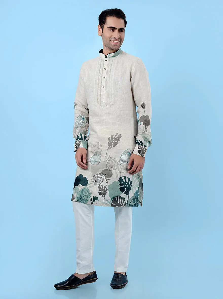 Beige  Kurta Pajama | TULA