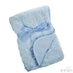 Blue Rose PV Baby Fleece Wrap: FBP66-B
