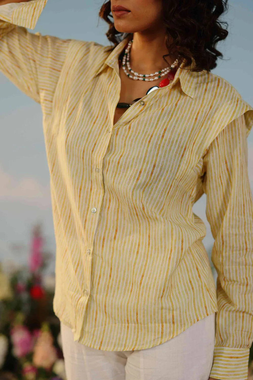 Daffodil- Yellow Boxy shirt