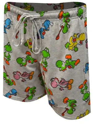 Nintendo Super Mario Brothers Many Colors of Yoshi Lounge Shorts