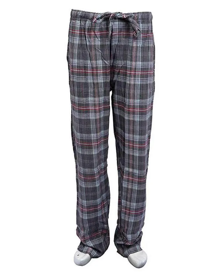 Pack of 2 - Men's Cotton Check Pajama - Cotton Yarn Dyed Flannel Men's Pajama MF-10