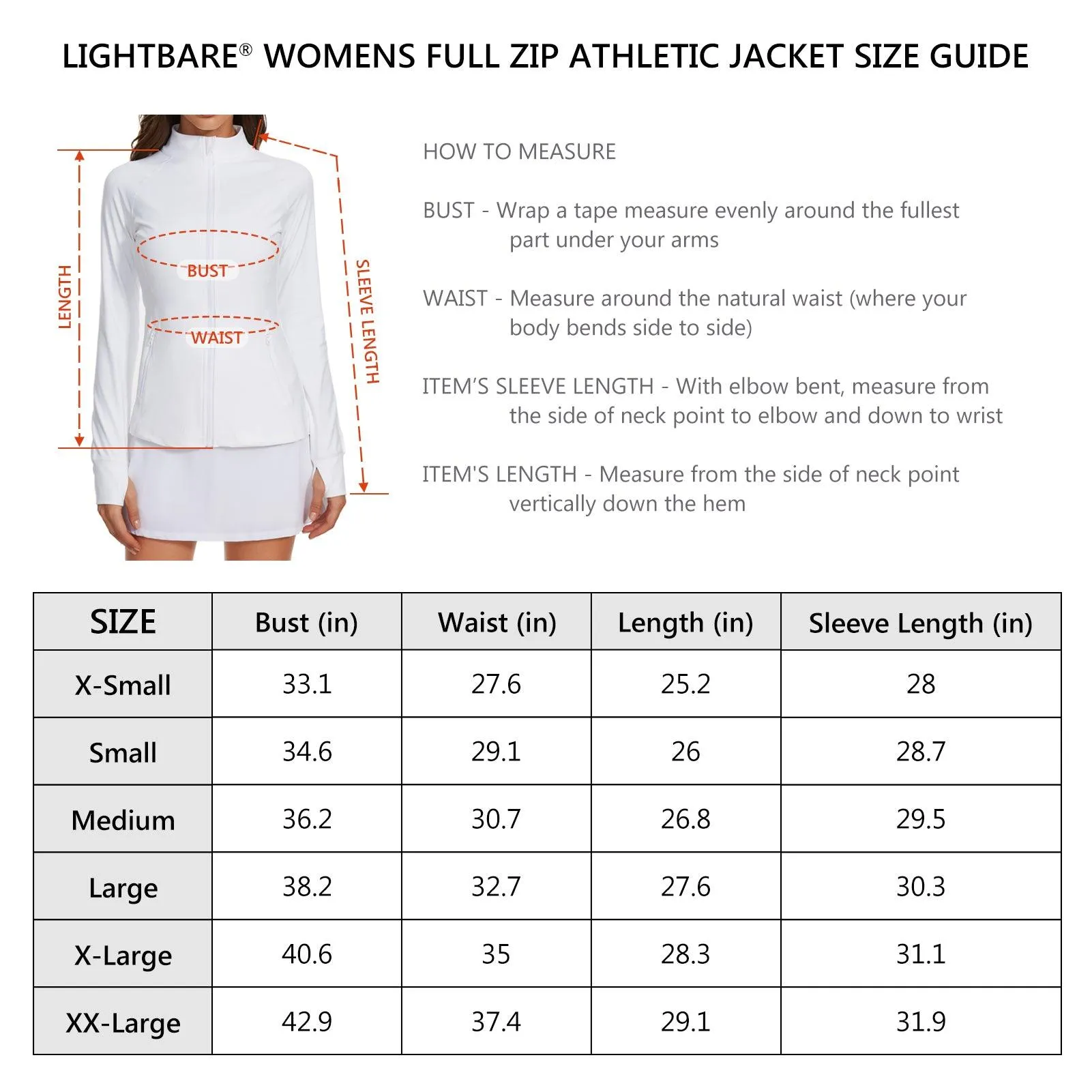 Women’s Full Zip Athletic Jacket LB18W